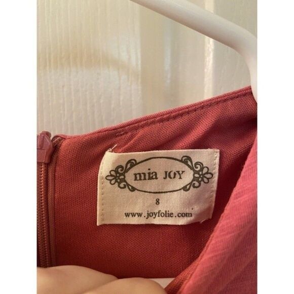 Joyfolie Mia Joy Dress Tiered Ruffle Bell Sleeves Side Bow Tie Girls Size 8 - Picture 5 of 9